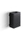 Pattumiera a Muro a 1 Scomparto da 35 L 39x25x56 cm con Contenitore Interno in Acciaio Verniciato Nero