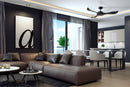 Ventilatore da Soffitto con 3 Pale e LED Ø130 cm 5 Velocità Martec Scorpion Nero