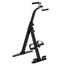 Cyclette per Riabilitazione Gambe e Braccia Design Pieghevole con Schermo LCD in Acciaio Nero  
