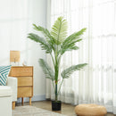 Pianta Artificiale Areca Alta 150 cm per Interni con Vaso in PE Verde  