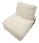 Poltrona Letto Faster Bianca 80x100x80 cm in Spugna e Poliestere Bianco      