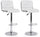 Set 2 Sgabelli Bar 46x51,5x88,5/109,5h cm Barclay Bianco