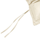 Cuscino per Sedie da Giardino 100x50 cm in Poliestere Crema