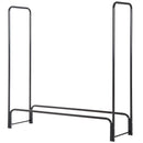 Portalegna per Camino 122x35x122 cm in Ferro  Nero