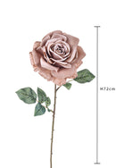 Set 4 Rose Artificiali Madonna Altezza 70 cm Beige