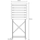 Set 3 Pezzi da Giardino Tavolo 2 Sedie da Bistrot Pieghevole Modello Parigi Tortora      