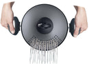 Pentola Pastì in Alluminio Ø 16 cm Antiaderente Induzione Coperchio Colapasta Silex Diamantide Nera