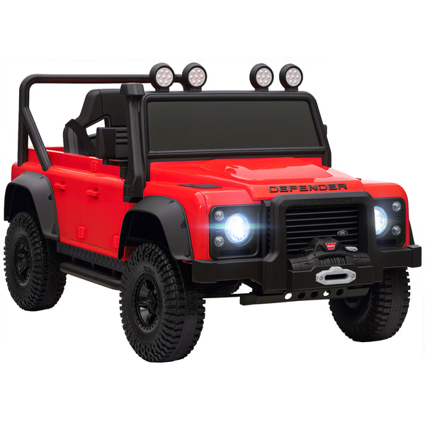 Macchina Elettrica per Bambini Licenza Ufficiale Land Rover Defender 12V con Telecomando Rosso acquista