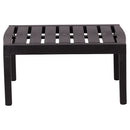 Set Salotto da Giardino 4 Posti Cuscini Tortora Struttura Nero Effetto Legno Malindi      