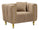 Poltrona Alma Grigio con Cuscino 81x97x71 cm in Legno e Poliestere