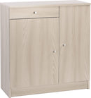 Mobile 2 Ante 1 Cassetto 77x80x34 cm Olmo Chiaro