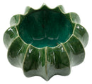 Cachepot Cactus Ø22x13,5 cm in Ceramica Verde      
