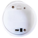 Candela di Natale LED con Proiettore 4 Effetti di Luce Bianco Ø7x15 cm 