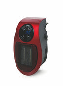 Stufa Stufetta da Parete 500W con Telecomando Display LCD Kooper Pluggy Rosso