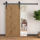 Binario per Porta Scorrevole Singola Stile Rustico 200x4x0,6 cm in Acciaio al Carbonio Marrone  