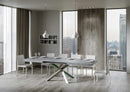 Tavolo Allungabile 120/380x90 cm Volantis Cemento Gambe Multicolore 4/A      