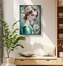 Dipinto su Tela Laccato Fantasy con Cornice 72x4x102 cm in Pino e Tela e Plastica      