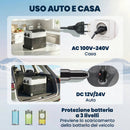 Frigorifero per Auto72,6x39x51,3 cm Capienza 50L Compressore Doppia Zona Controllo App Nero      