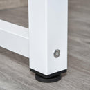 Scrivania con Scaffale 120x60x125 cm in Legno Bianco