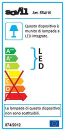 Lampada Applique Tonda Colore Grigio per Esterno Linea Punto e Virgola Livos
