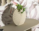 Vaso Dune Round 32,5x13x32,5 cm in Ferro Crema      