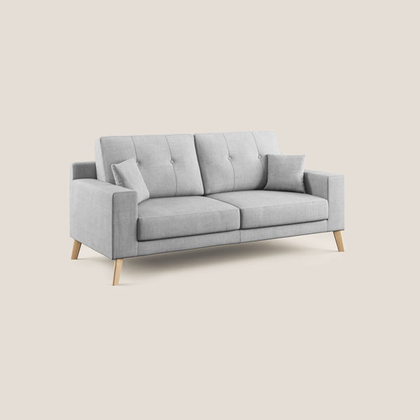 Divano 2 Posti 166x95x91 cm in Tessuto Grigio Chiaro online