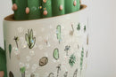 Stampa su Tela Laccata con Cornice Vasetto Cactus 40x2,8x40 cm in Pino e Tela e Plastica      