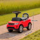 Macchina Cavalcabile per Bambini 65,5x28x42 cm Licenza Land Rover con Clacson e Spazio Portaoggetti Rosso      
