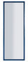 Specchio da Muro Berlino Blu 55x2x150 cm in MDF e Vetro e Specchio Blu