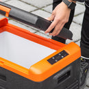 Frigo Portatile Elettrico a Compressore 30 Litri per Auto e Camion Nero e Arancione