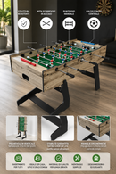 Tavolo da Calcio Balilla Deluxe Pieghevole Verticale