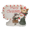 Scritta in Resina bianco rosso con Led cm 45x12xh36