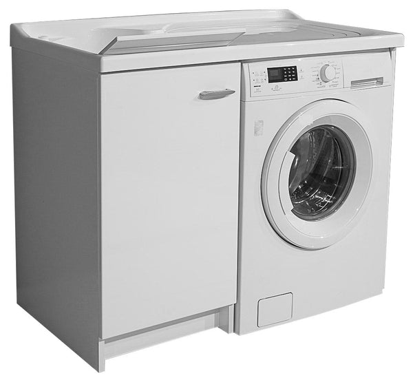Lavatoio e Coprilavatrice 109x60x89cm Asse in Termoplastico Montegrappa Marella Bianco Sinistro acquista