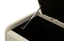 Panca con Contenitore Bauty 130x45x45 cm in Pino e MDF e Metallo      