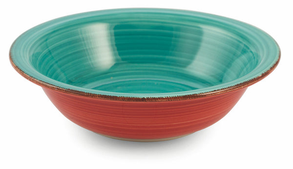 Set 6 Piatti Fondi Ø21,5x5,5 cm in Gres Villa d'Este Home Tivoli Baita Turchesi online