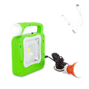 Lampada Portatile Luce d'Emergenza con Pannello Solare Lampadina LED e Cavo USB