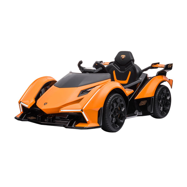 Macchina Elettrica per Bambini 12V con Licenza Lamborghini V12 Vision Gran Turismo Arancione sconto
