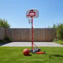 Canestro da Basket Altezza 162 cm con Piantana Palla e Pompa di Gonfiaggio    