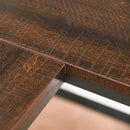 Scrivania Angolare da Ufficio 170x120x140 cm in Metallo e Legno Noce e Nero