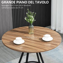 Set da Pranzo Tavolo e 2 Sedie con Seduta e Schienale Imbottiti in Similpelle Nero e Marrone