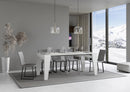 Consolle Allungabile 90-300x42x77 cm in Nobilitato Bianco
