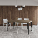 Tavolo Allungabile 160-420x90x77 cm Paxon Tortora Telaio Antracite 