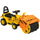 Trattore con Rullo Compressore Cavalcabile per Bambini  88x33x37 cm con Portaoggetti Giallo e Nero