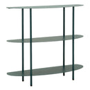Console Saturno Ottanio 90x28x81 cm in Metallo Verde acqua      