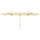 Ombrellone Doppio 455x265x238 cm in Acciaio Inox e Poliestere Beige