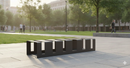 Rastrelliera Portabici 5 Posti 106x38x24 cm in Metallo Verniciato Nero Antracite