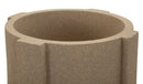 Porta Vaso da Esterno Moai Ø39x80,5 cm in Resina Marrone      