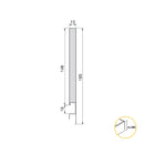 Cassetto Esterno Concept 30 Kg H185 mm P 350 Grigio Antracite Acciaio Emuca