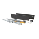 Cassetto Esterno Concept 30 Kg H138 mm P 400 Grigio Antracite Acciaio Emuca