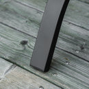 Panchina da Giardino 2 Posti 128x58,5x85 cm in Acciaio e Ghisa Nero